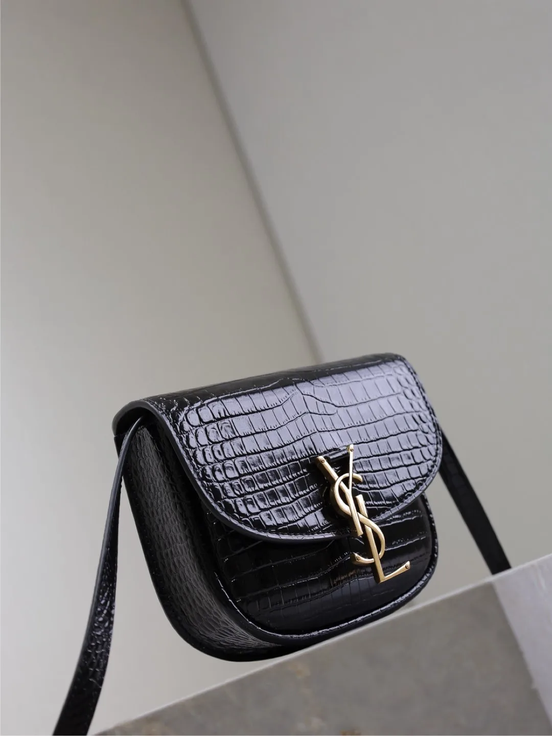 Saint Laurent Gold Calfskin Shoulder Bag product photo from LabelPicks