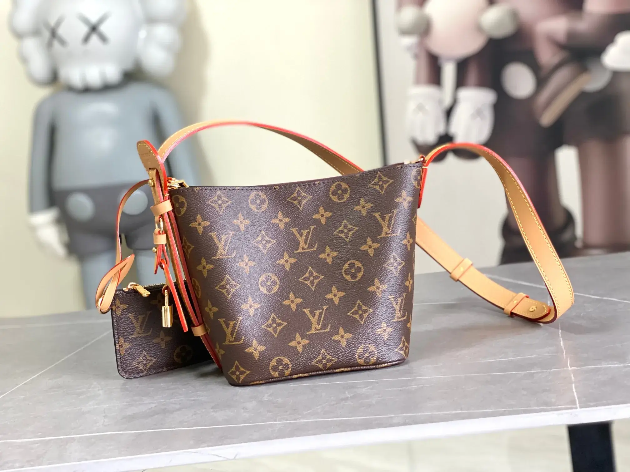 Louis Vuitton Canvas and Leather Bucket Bag product photo from LabelPicks