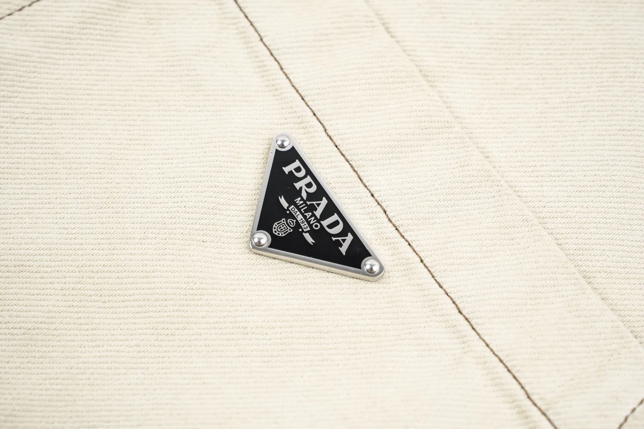 Prada Beige Distressed Dye Shirt Jacket product photo from LabelPicks