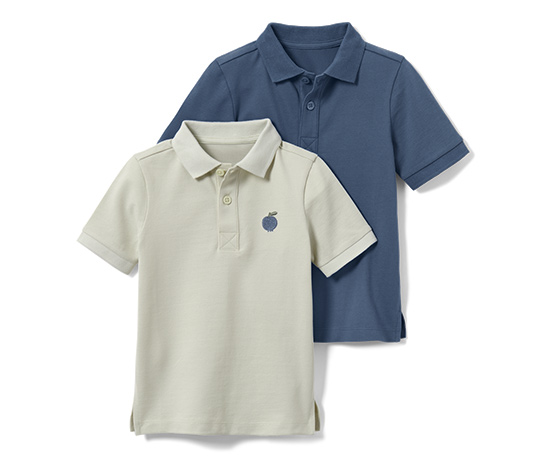 2 Kleinkind-Poloshirts