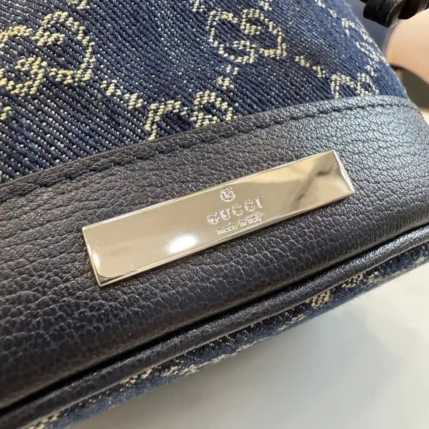Gucci Generation Blue Nylon Bucket Bag product photo from LabelPicks