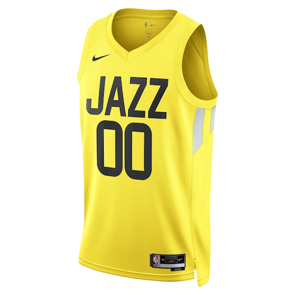 Utah Jazz Nike Unisex Swingman Custom Jersey Gold - Icon Edition