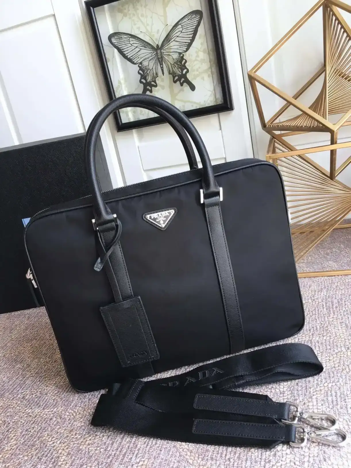 Prada Black Calfskin Tote Bag product photo from LabelPicks