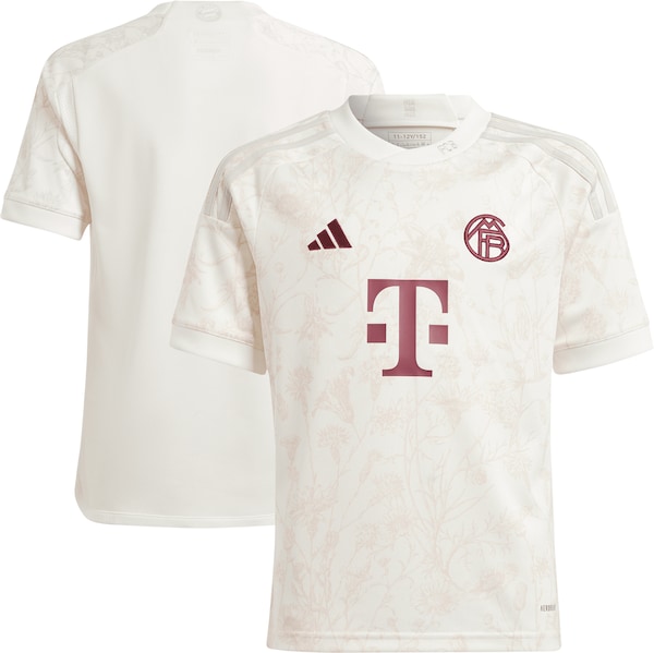 Bayern Munich adidas Youth 2023/24 Third Replica Jersey - White