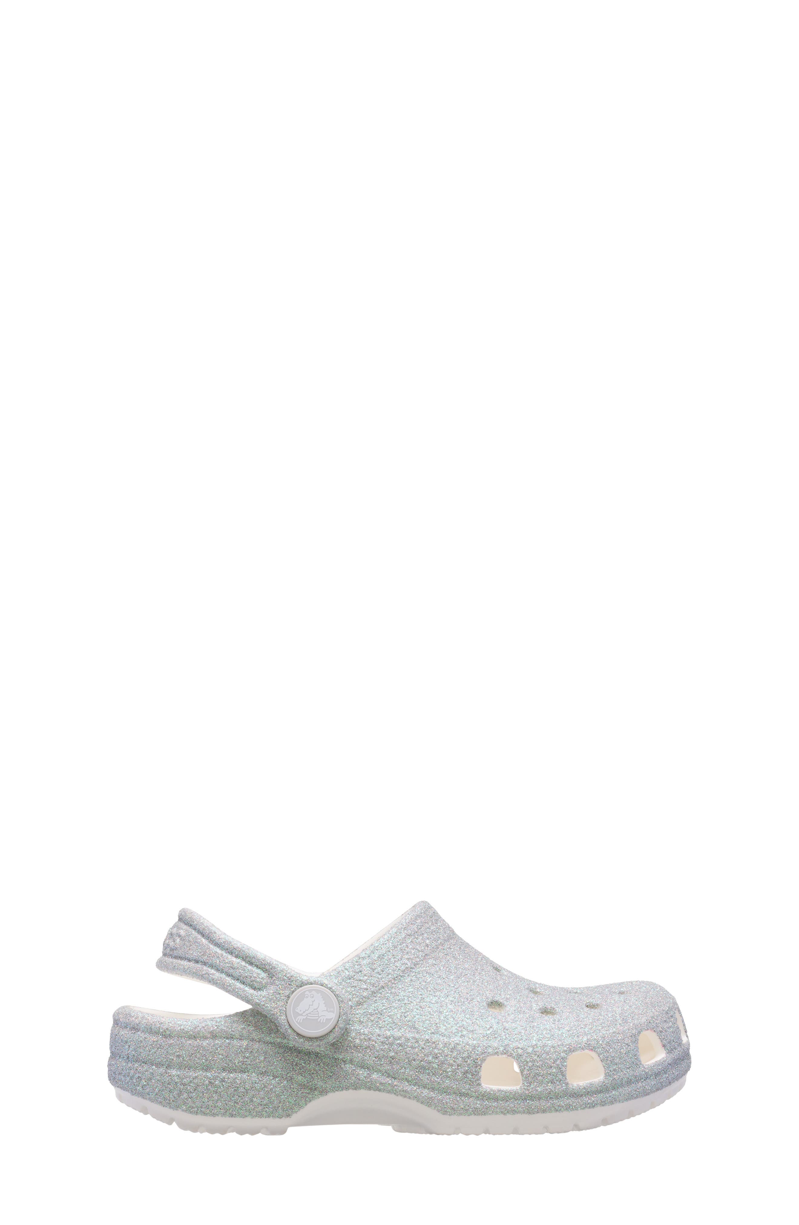 CROCS Kids' Classic Iridescent Glitter Clog