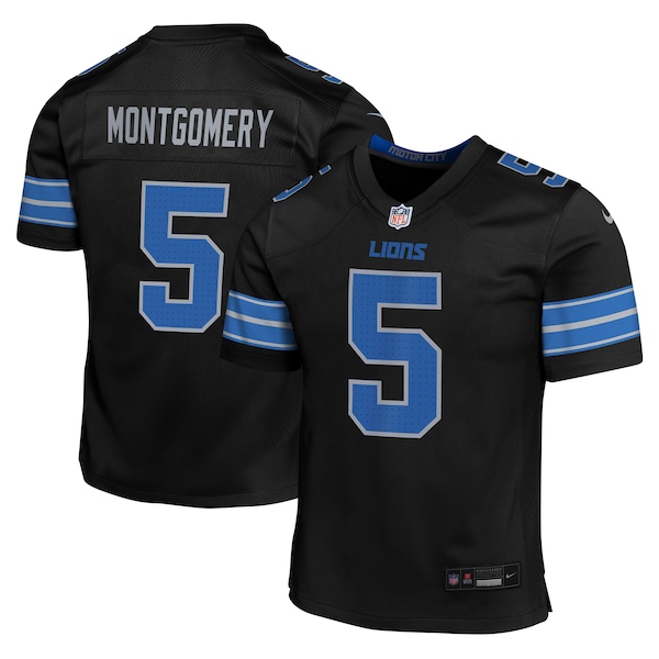David Montgomery Detroit Lions Nike Youth Alternate Player Game Jersey - Black