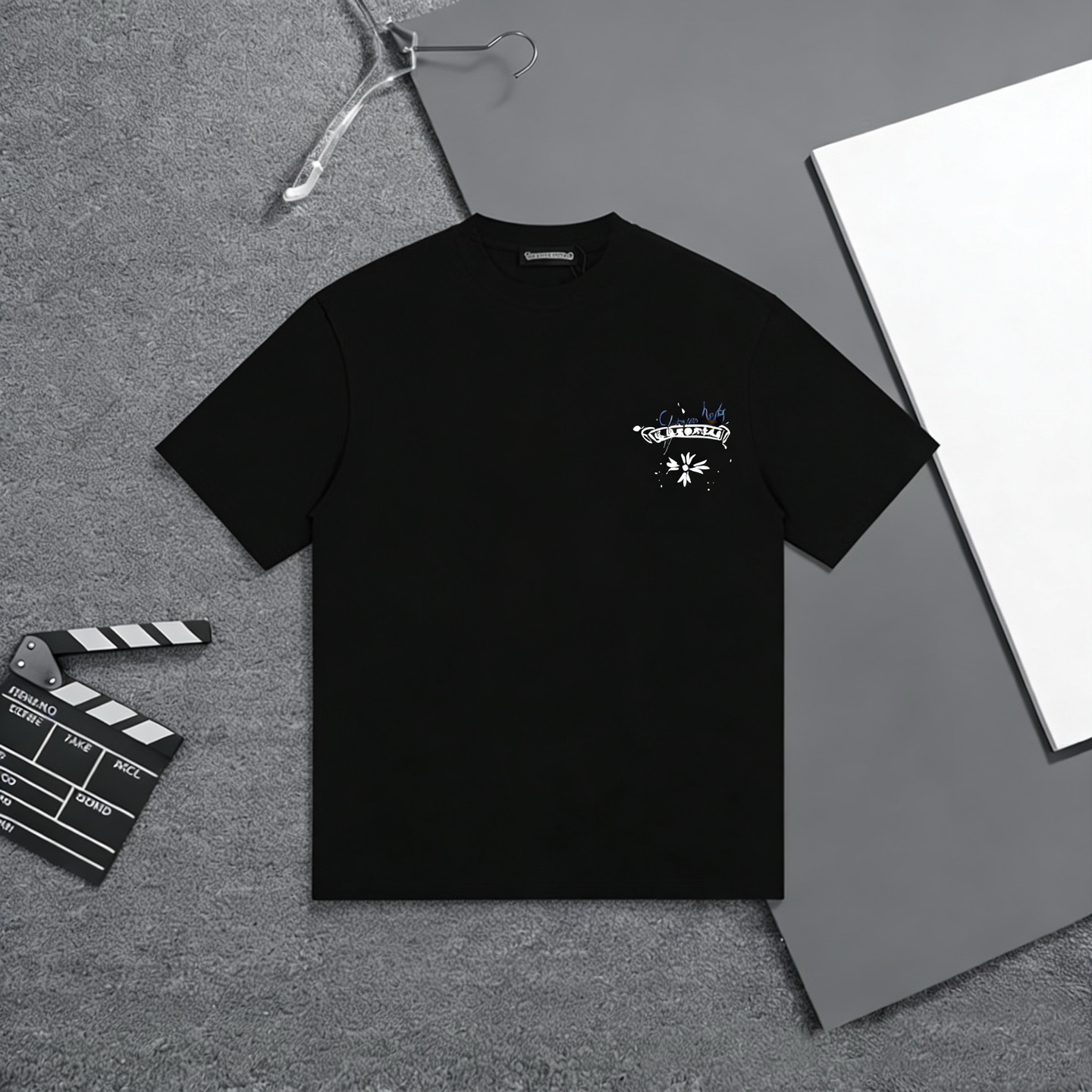 0414 loose logo printed casual T-shirt