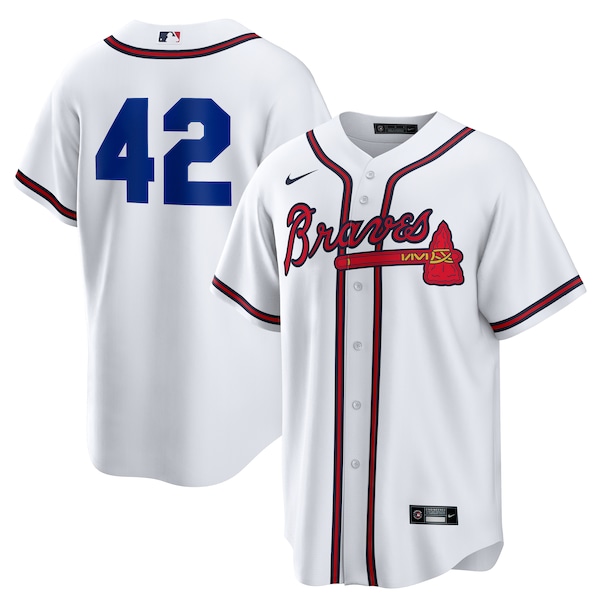 Atlanta Braves Nike Home  2025 Jackie Robinson Day Replica Jersey - White
