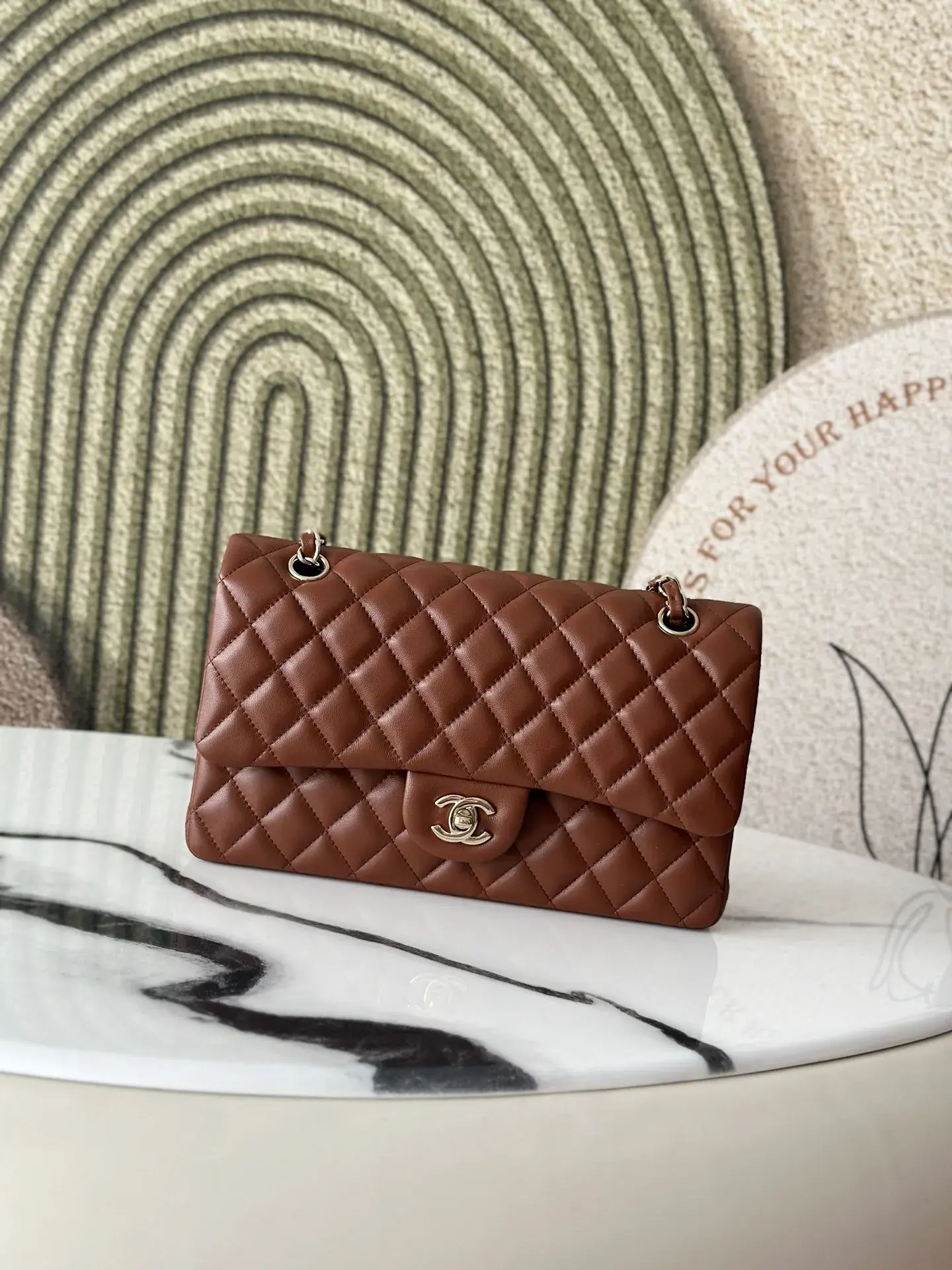 Chanel Classic Flap Brown Quilted Leather Shoulder Bag product photo from LabelPicks