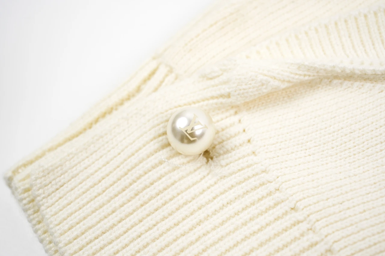 Louis Vuitton Off White Asymmetric Knit Cardigan product photo from LabelPicks