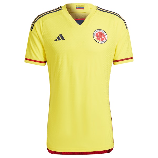 Colombia National Team adidas 2022/23 Home Authentic Blank Jersey - Yellow