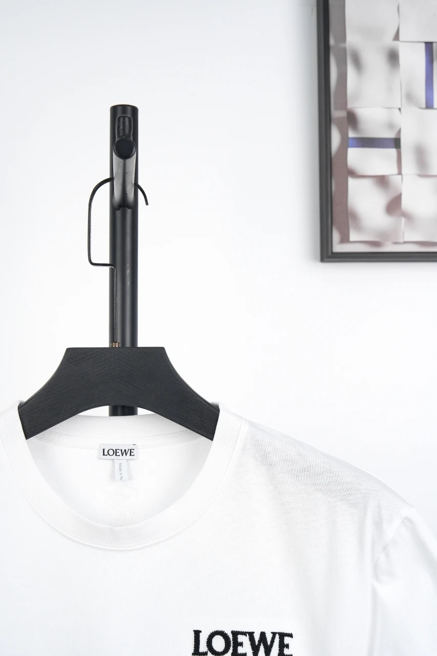 LOEWE White Pocket Logo Embroidered T-Shirt product photo from LabelPicks