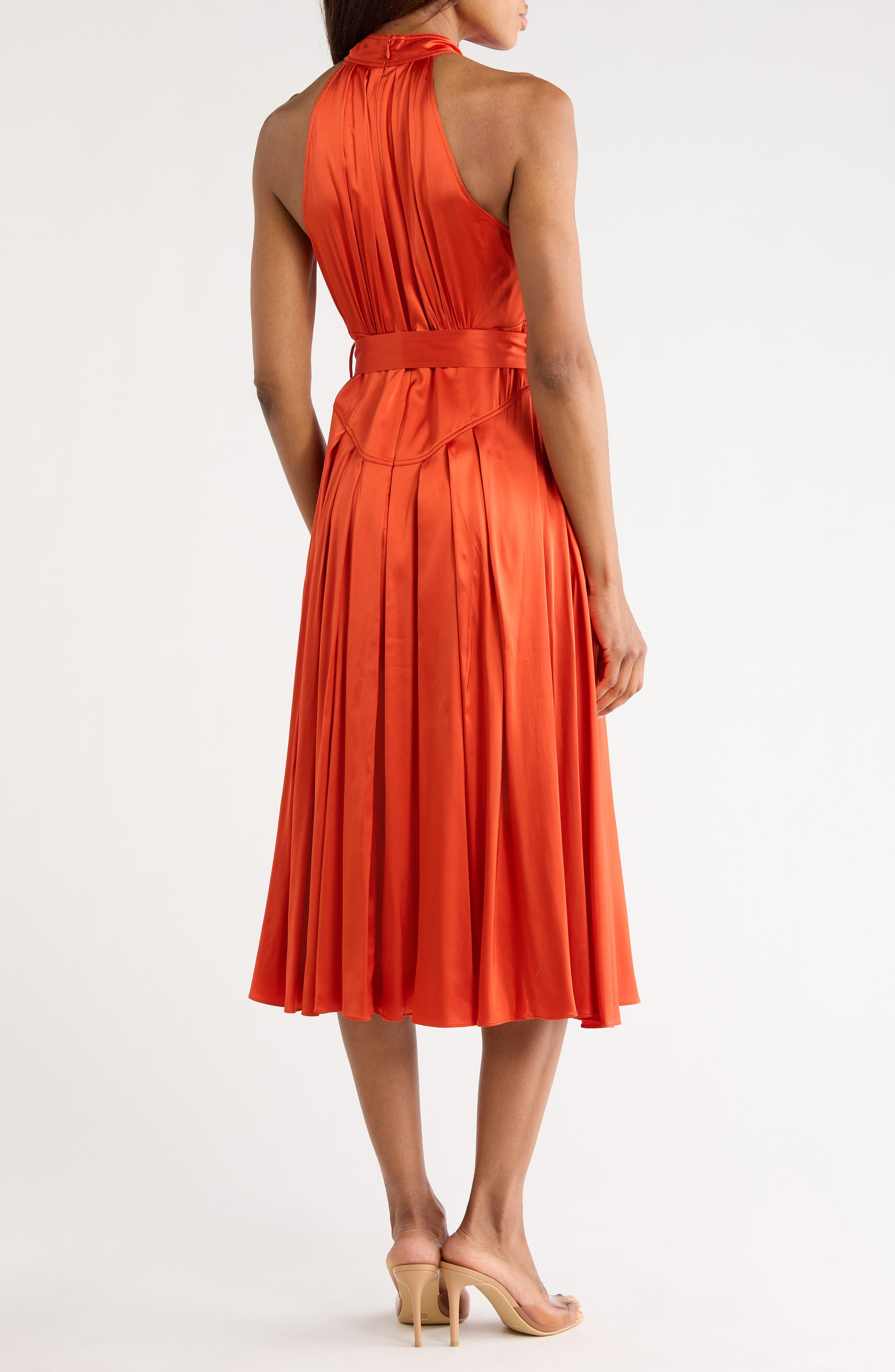 Diane von Furstenberg Nicola Sleeveless Belted Midi Dress