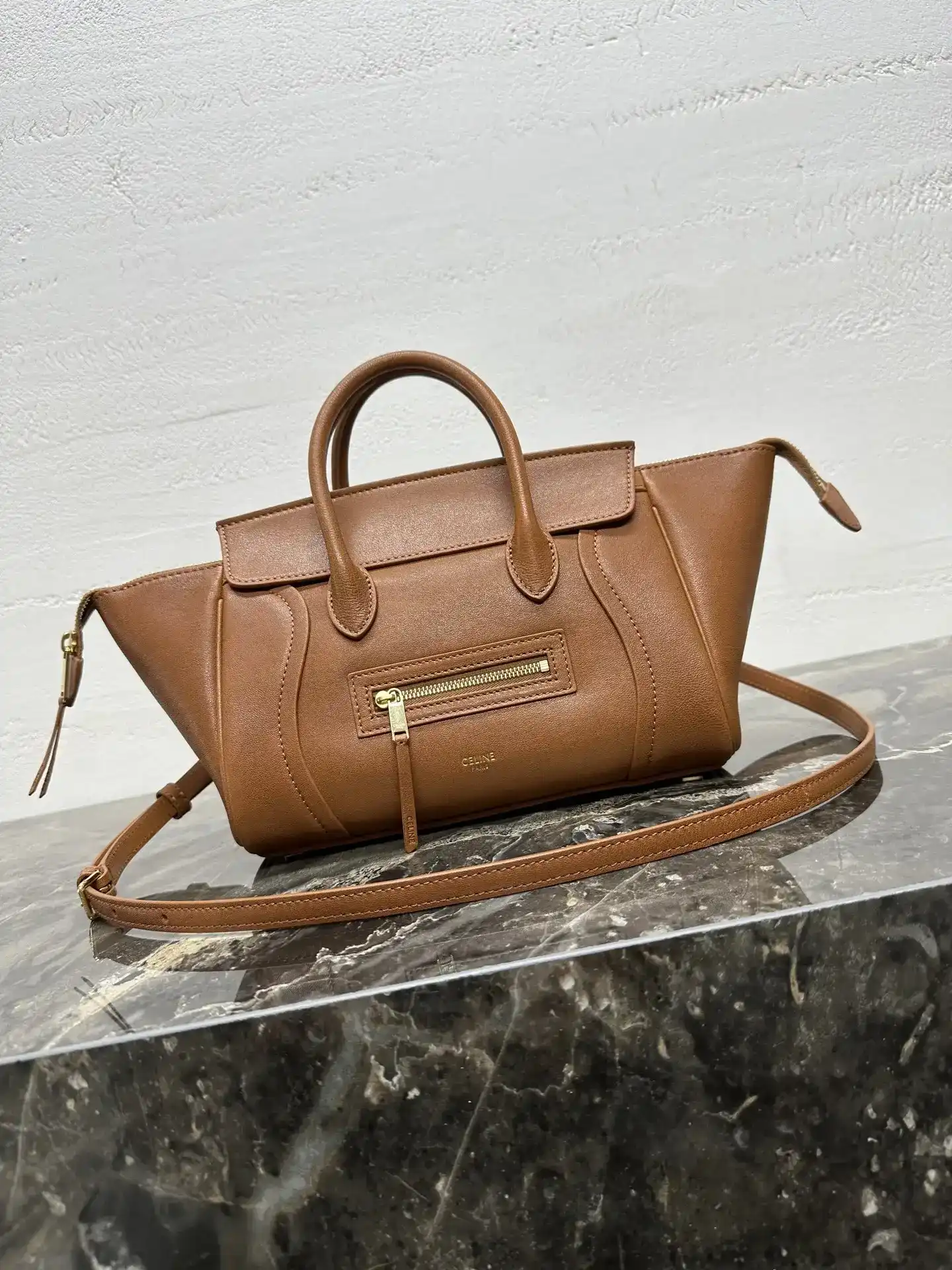Celine Lambskin Luggage Top Handle Bag product photo from LabelPicks