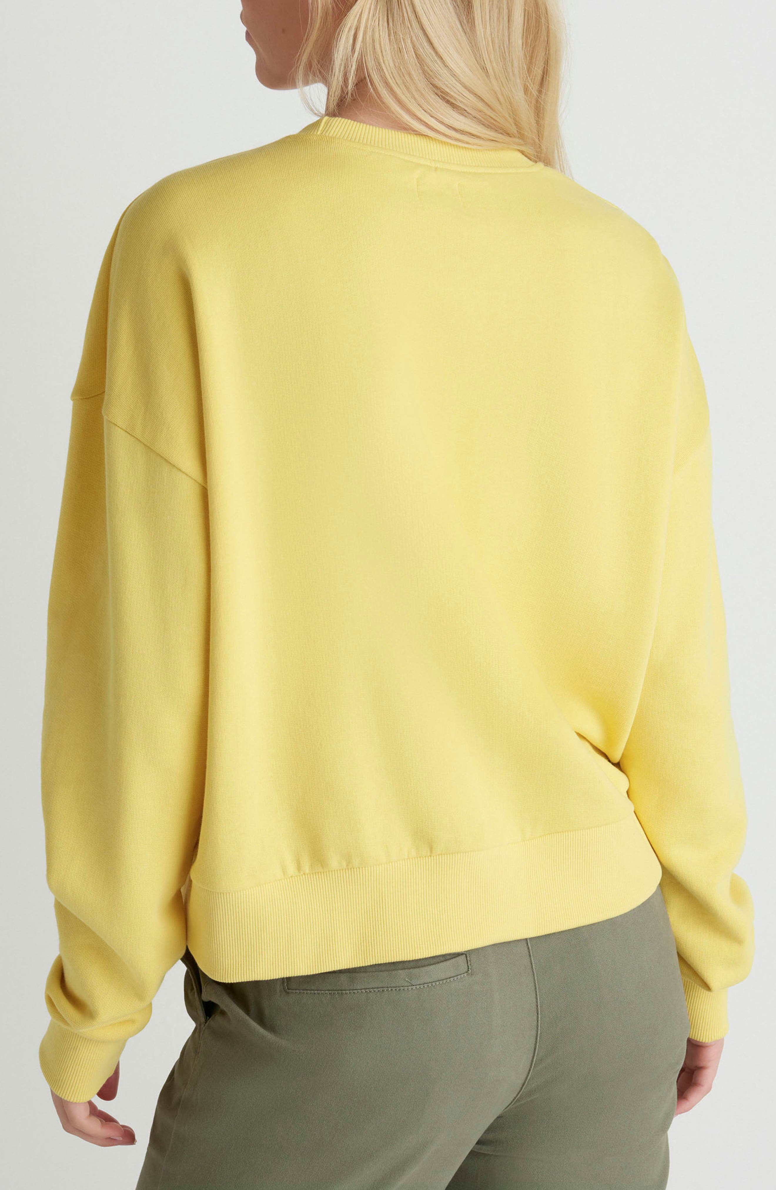 Hurley Living Peace Boxy Cotton Terry Graphic Sweatshirt