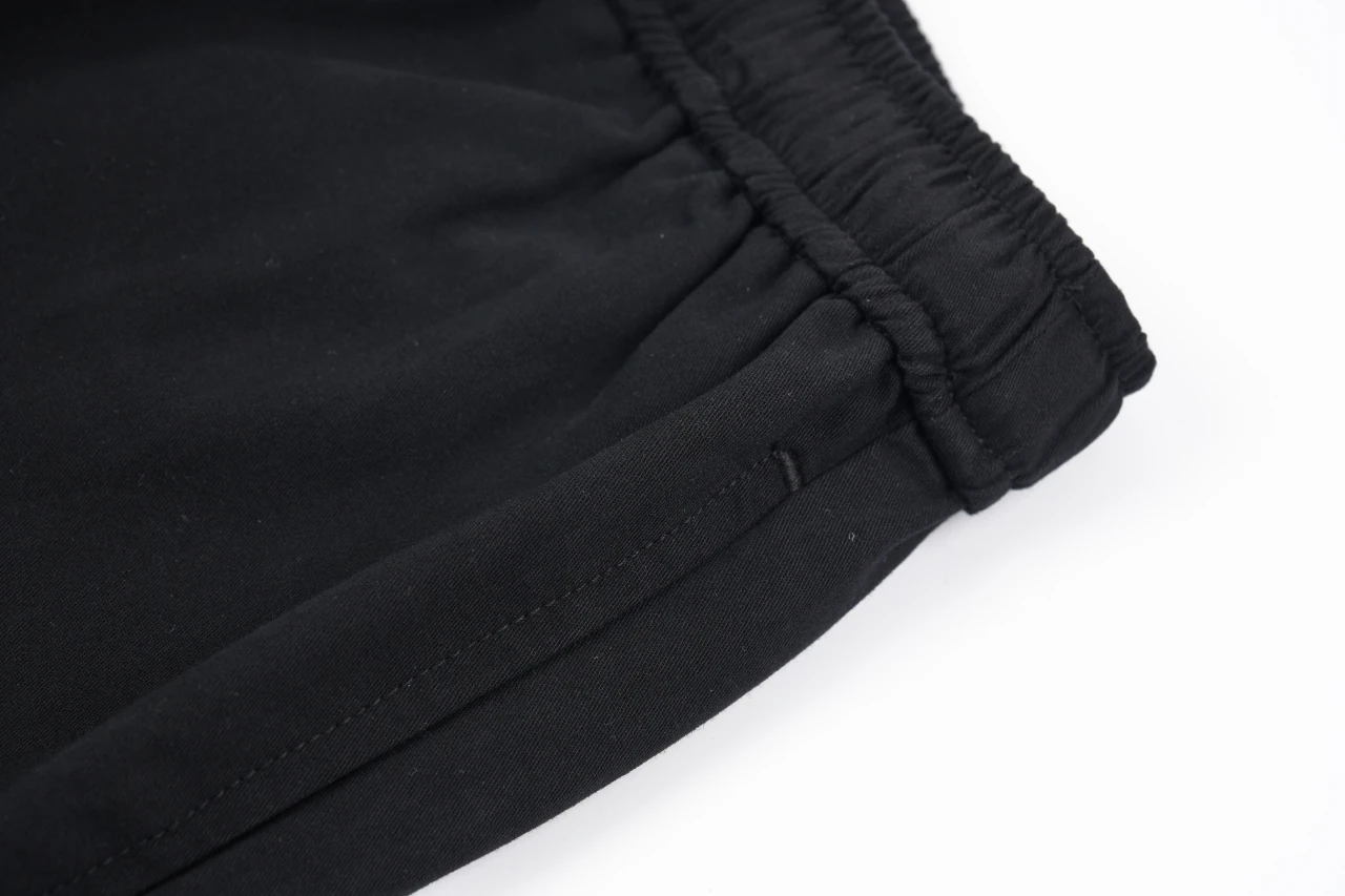 CELINE Black Cotton Drawstring Straight-Leg Pants product photo from LabelPicks