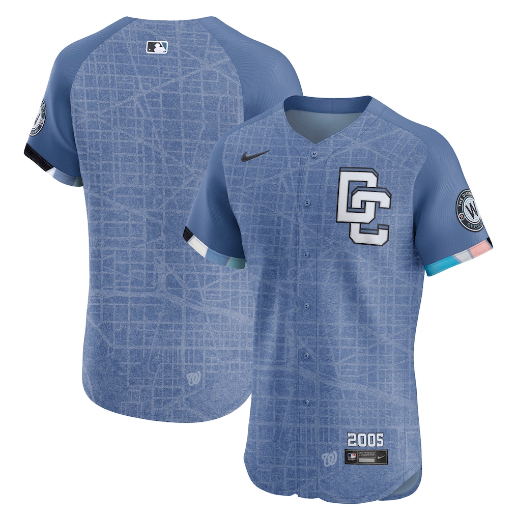 Washington Nationals Nike 2025 City Connect Elite Jersey - Blue