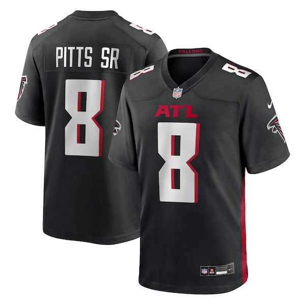 Kyle Pitts Sr. Atlanta Falcons Nike Team  Game Jersey - Black