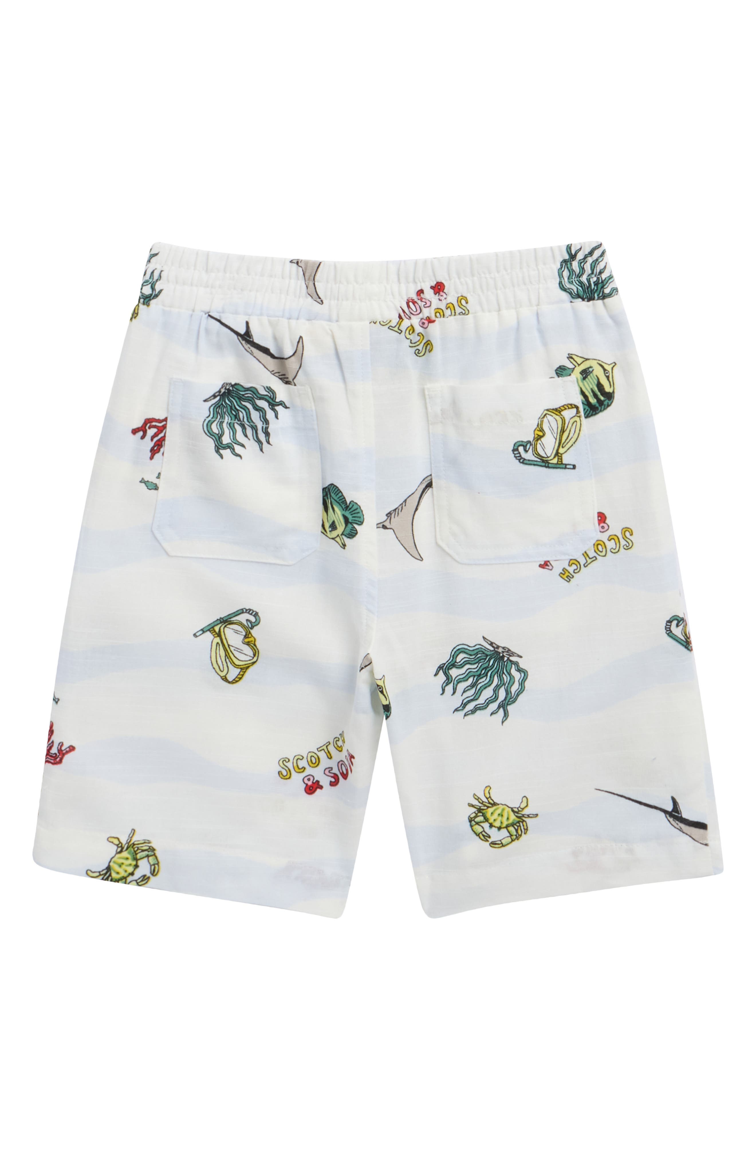 Scotch & Soda Printed Woven Shirt & Shorts Set