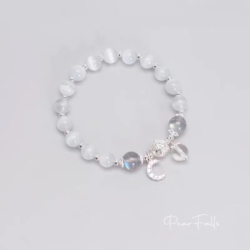 Bell bracelet women's summer moonlight stone ophire niche design best friend bracelet