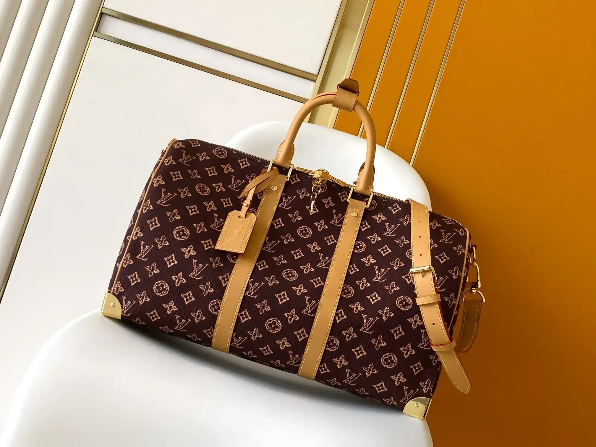 Louis Vuitton Gold Monogram Canvas Tote Bag product photo from LabelPicks