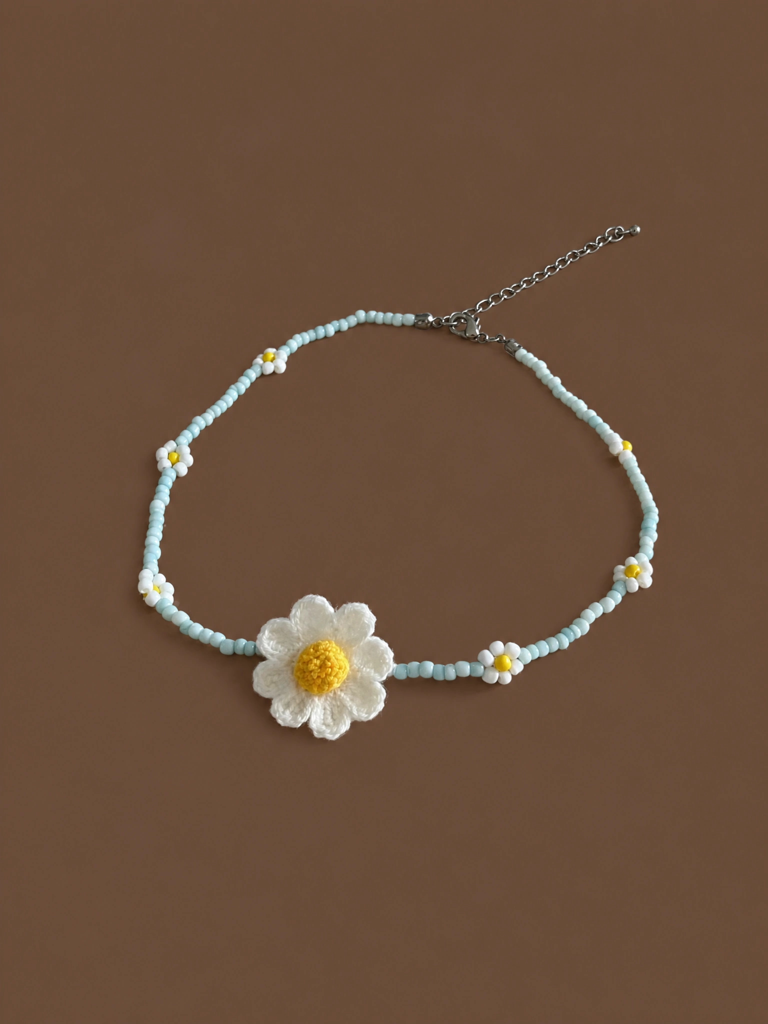 Crochet Flower Necklace