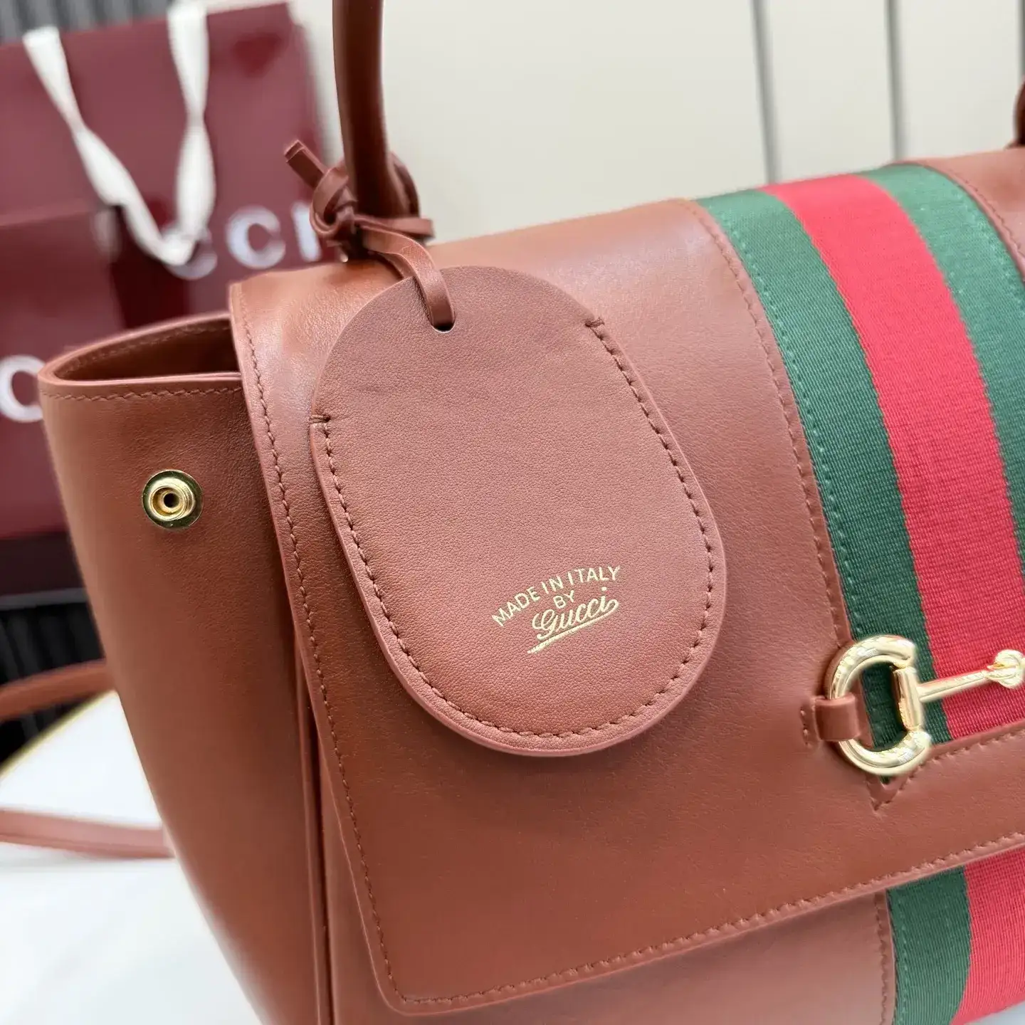 Gucci Generation Brown Quilted Leather Top Handle Bag product photo from LabelPicks
