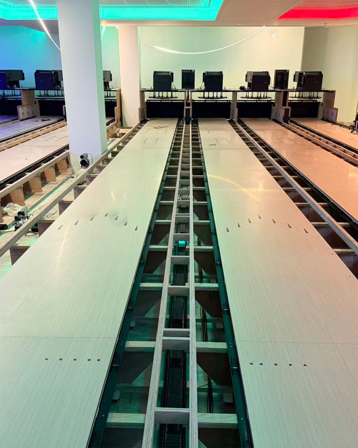SunEye bowling ball return track technology