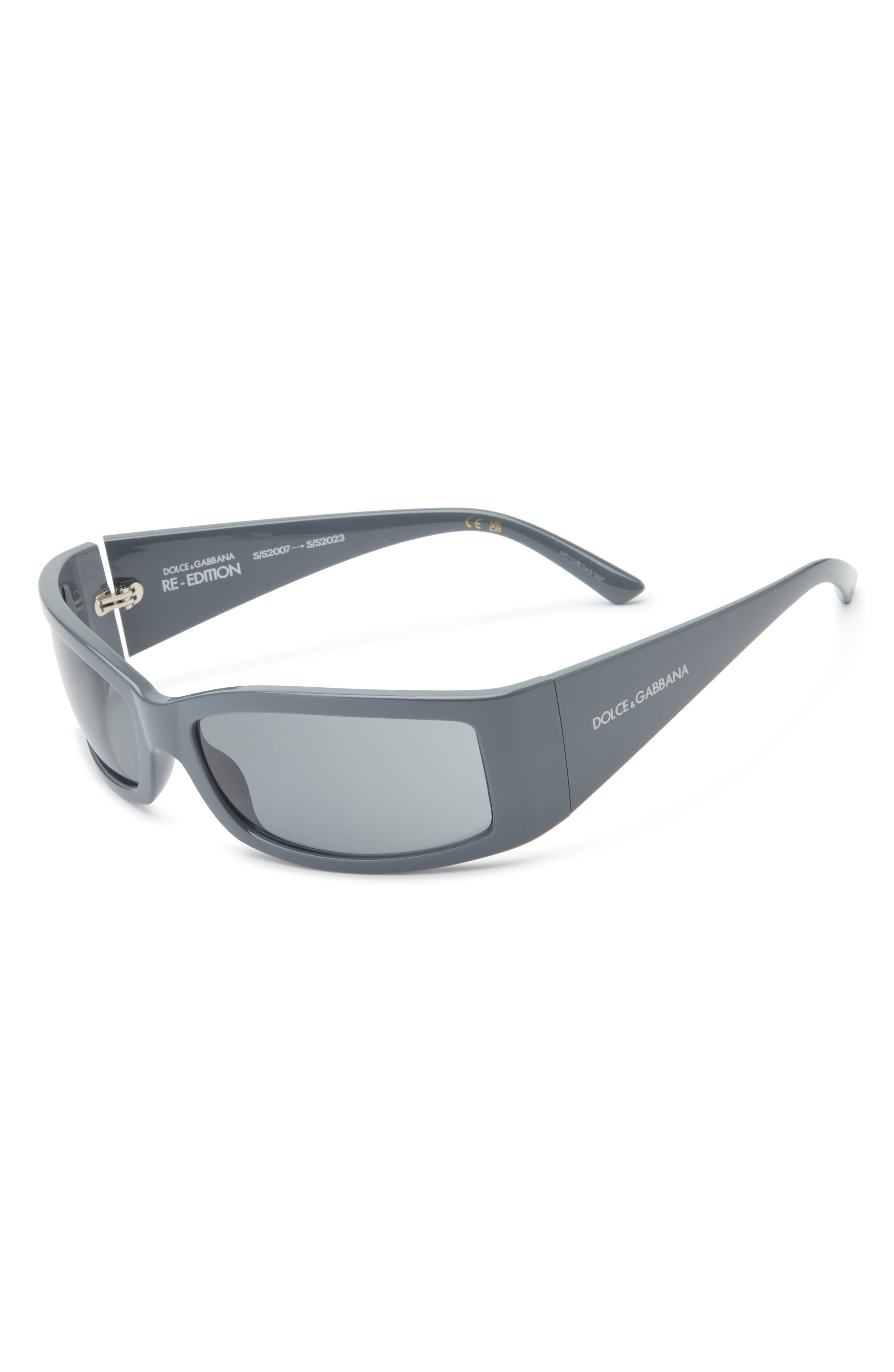 Dolce&Gabbana 61mm Polarized Rectangular Sunglasses