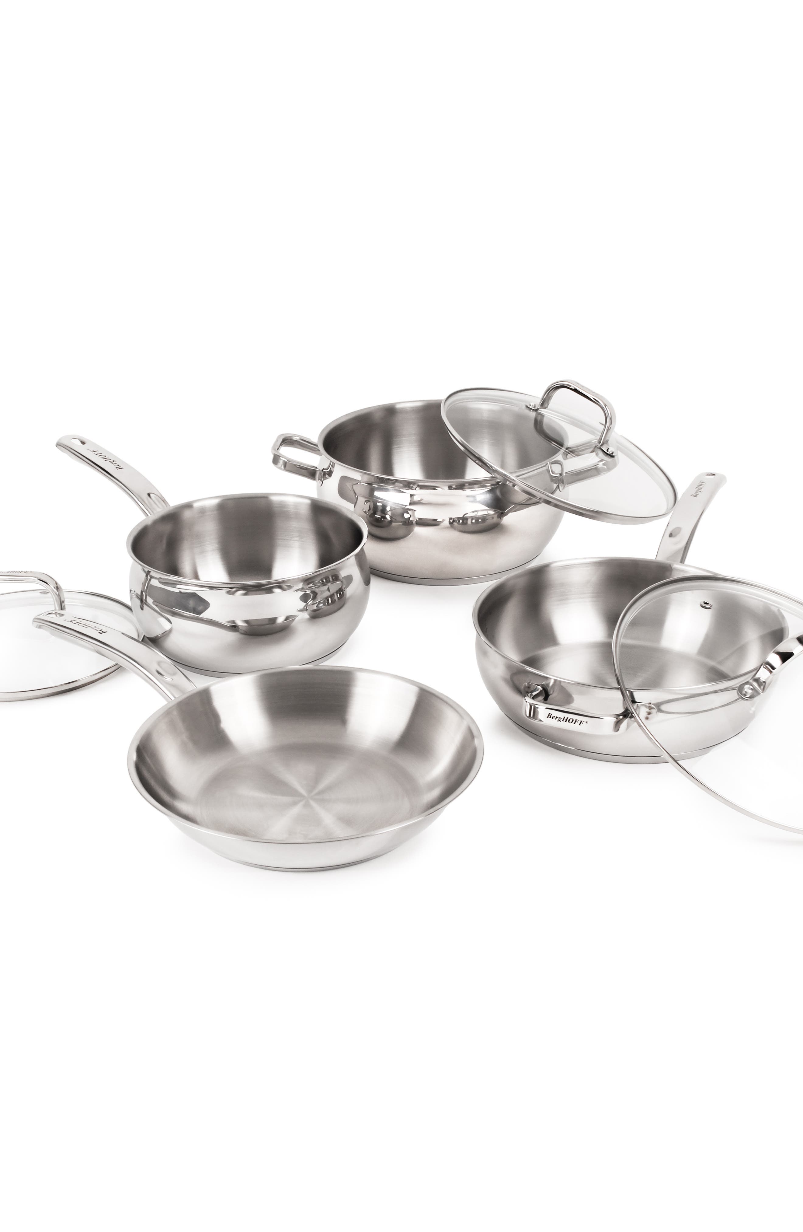 BergHOFF 7 Piece Stainless Steel Belly Cookware Set