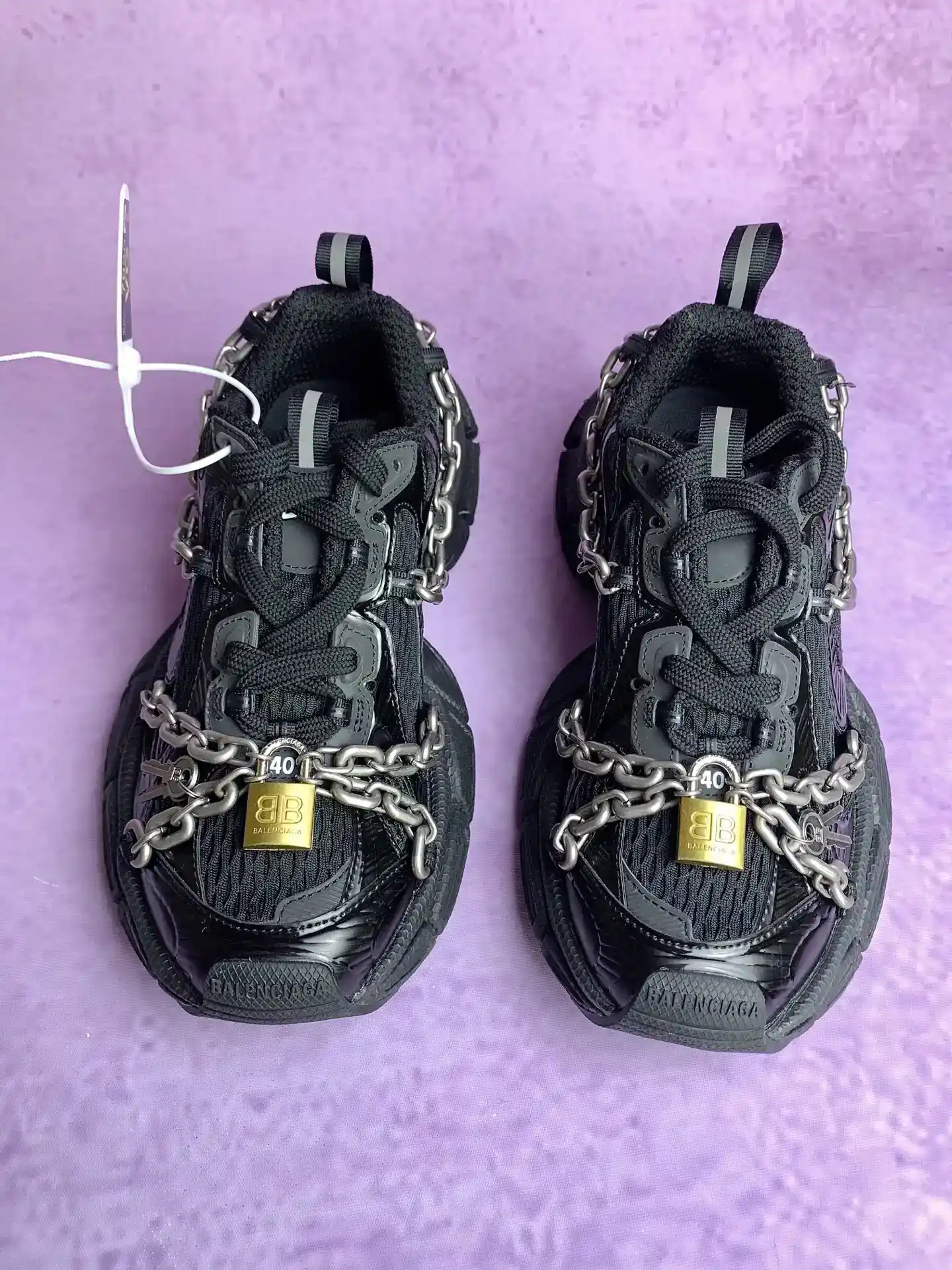 3XL Chain Sneaker in Black product photo from LabelPicks