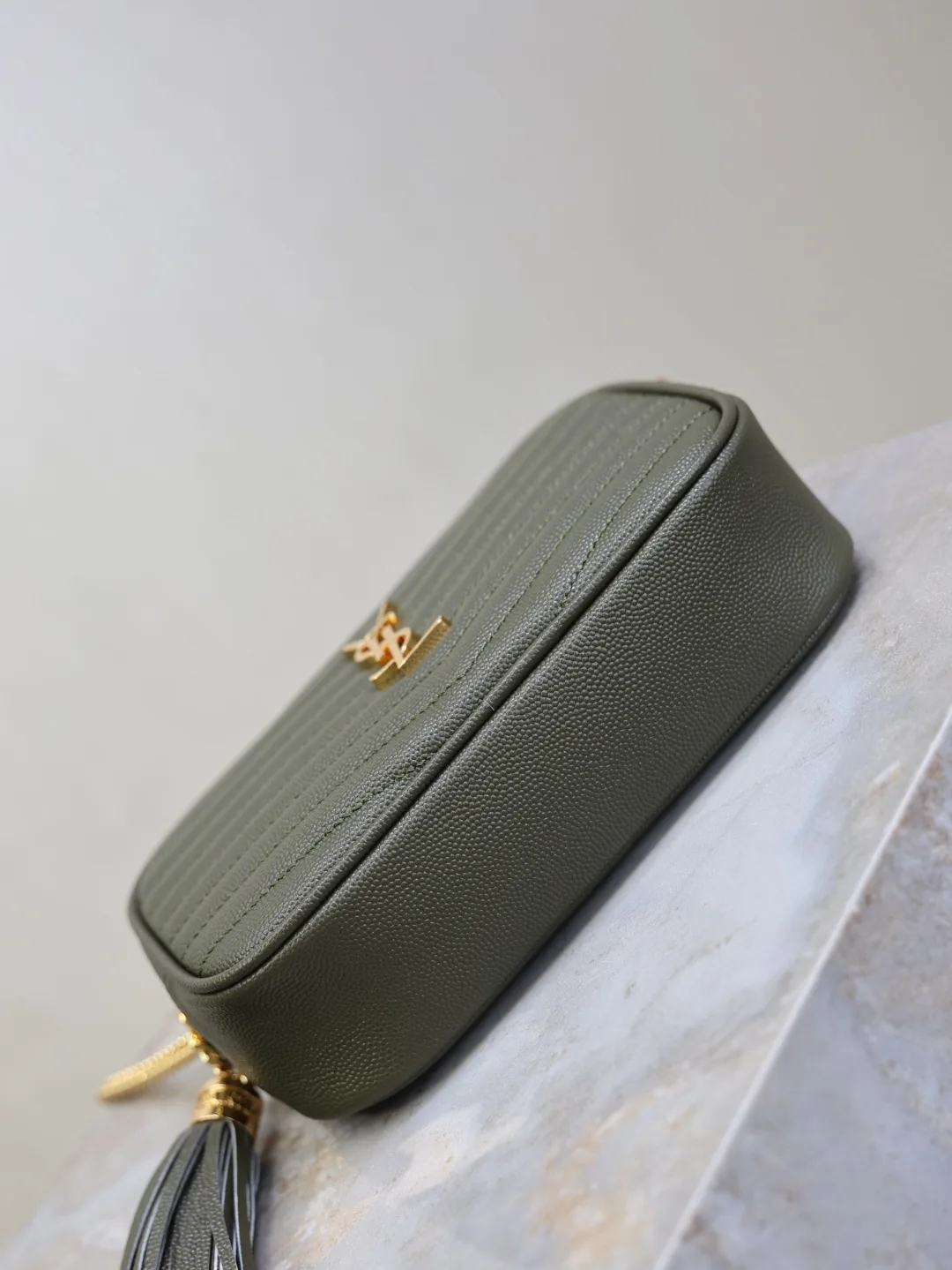 Saint Laurent Green Calfskin Shoulder Bag product photo from LabelPicks