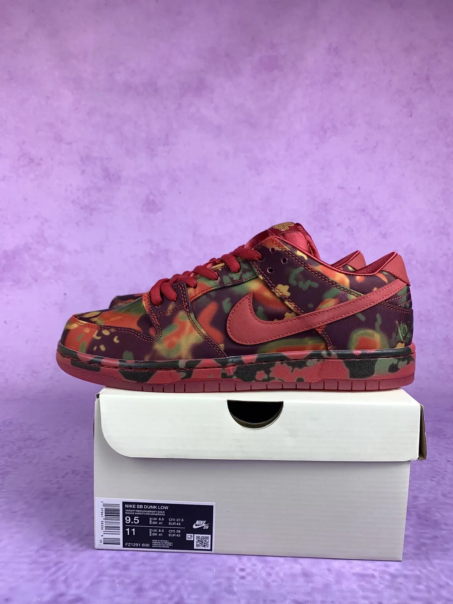 The Wizard of Oz x Nike SB Dunk Low Pro “Poppy Field” - University Red/University Gold/Multi-Color product photo from LabelPicks