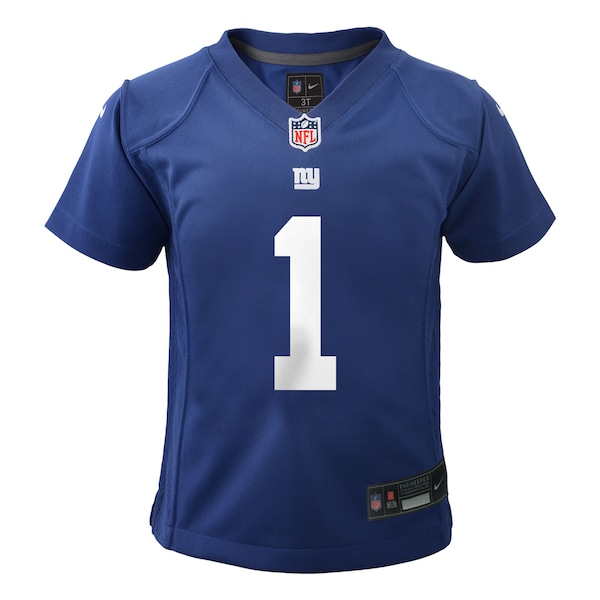 Malik Nabers New York Giants Nike Preschool Team Player Game Jersey - Royal