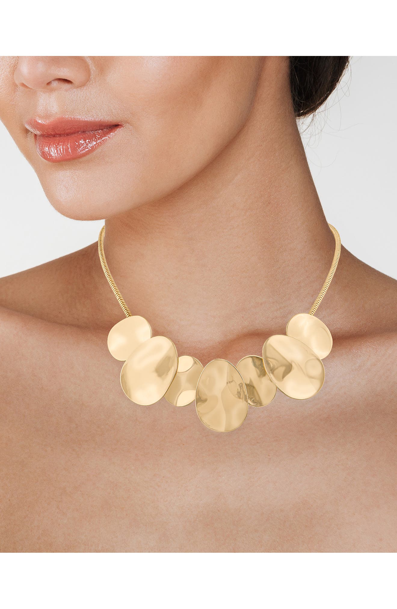 JARDIN Overlapping Oval Snake Chain Necklace (Nordstrom Exclusive)