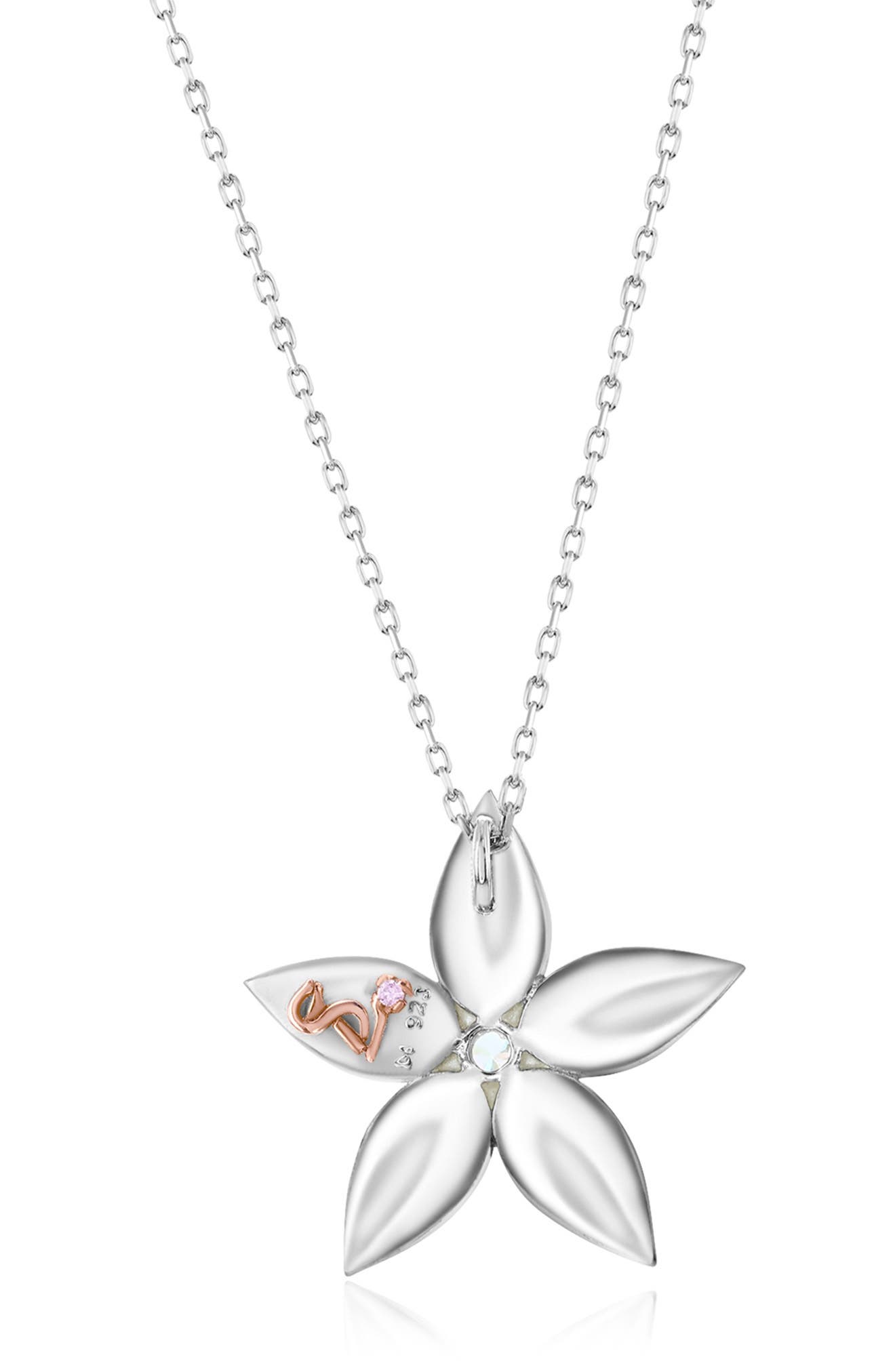 SUZY LEVIAN Cubic Zirconia Flower Pendant Necklace