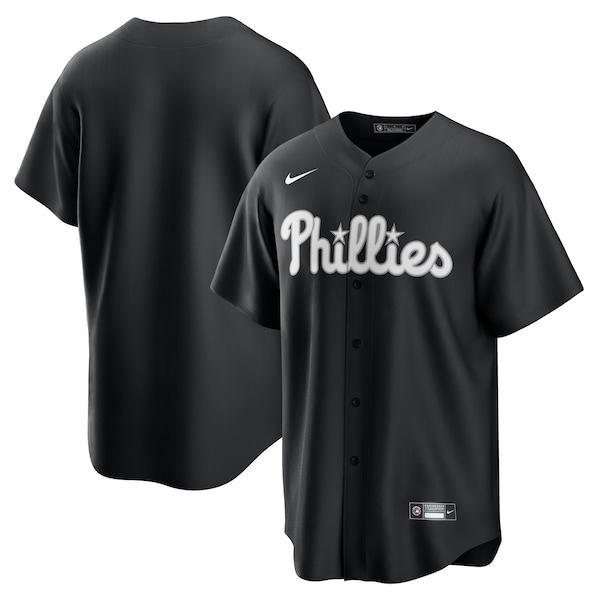 Philadelphia Phillies Nike Lights Out Replica Jersey - Black