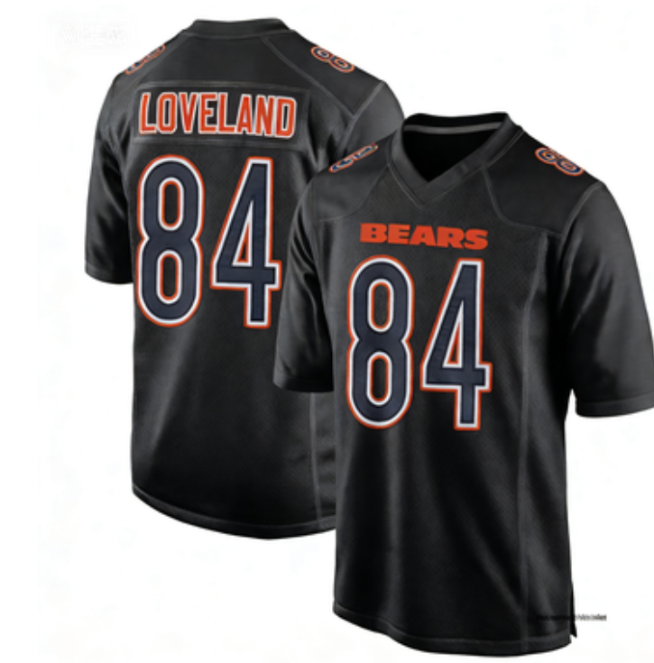 Colston Loveland Chicago Bears Nike Fashion Game Jersey - Black