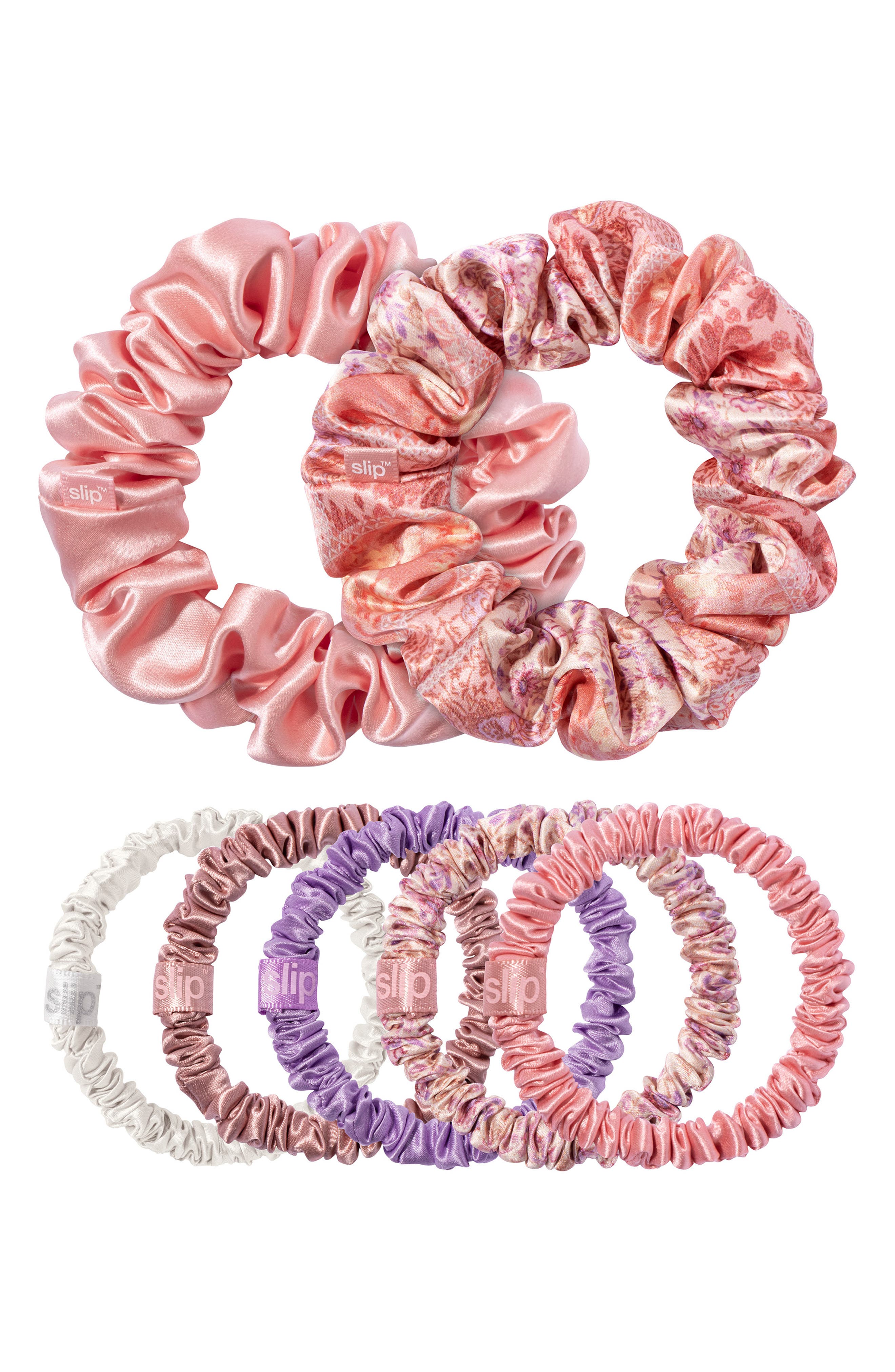 slip 7-Pack Silk Scrunchies