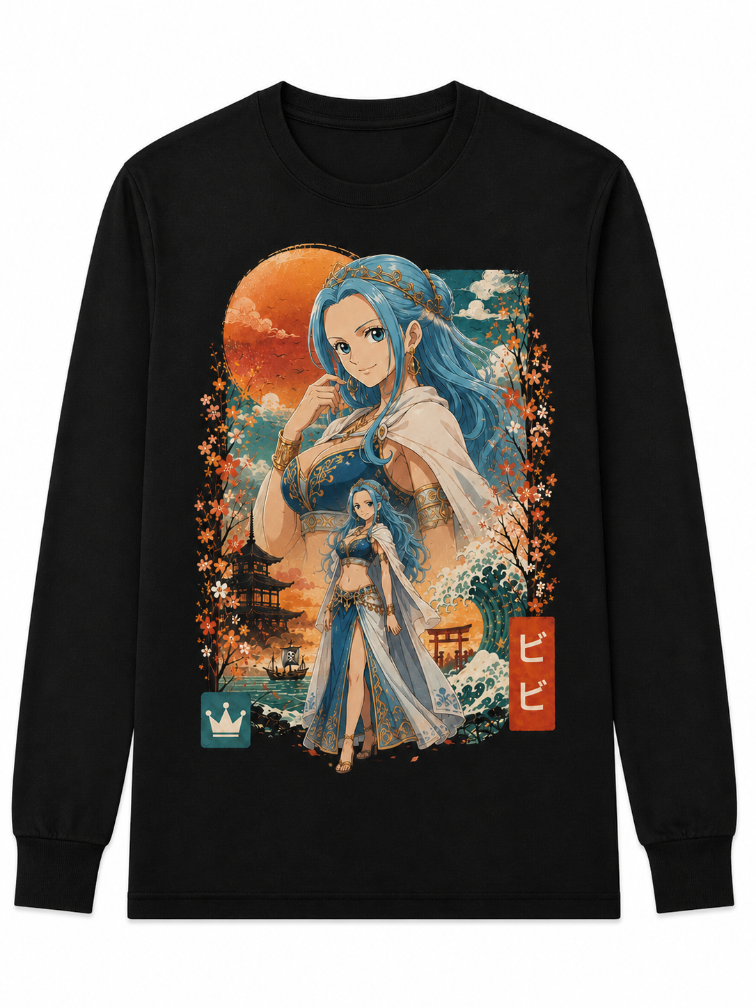 Remera Anime Nefertari Vivi One Piece Manga Corta