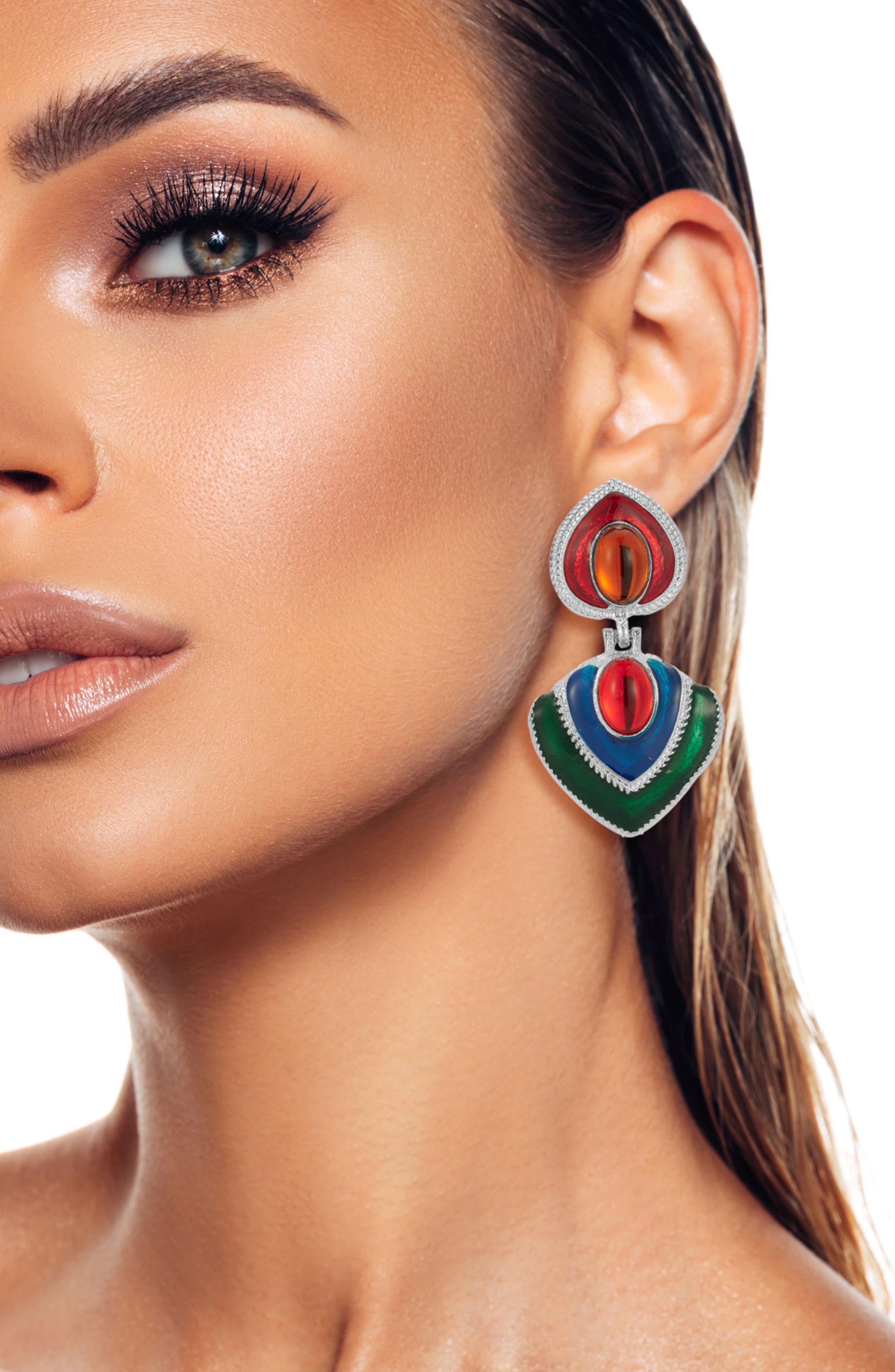 SPHERA MILANO Statement Drop Earrings
