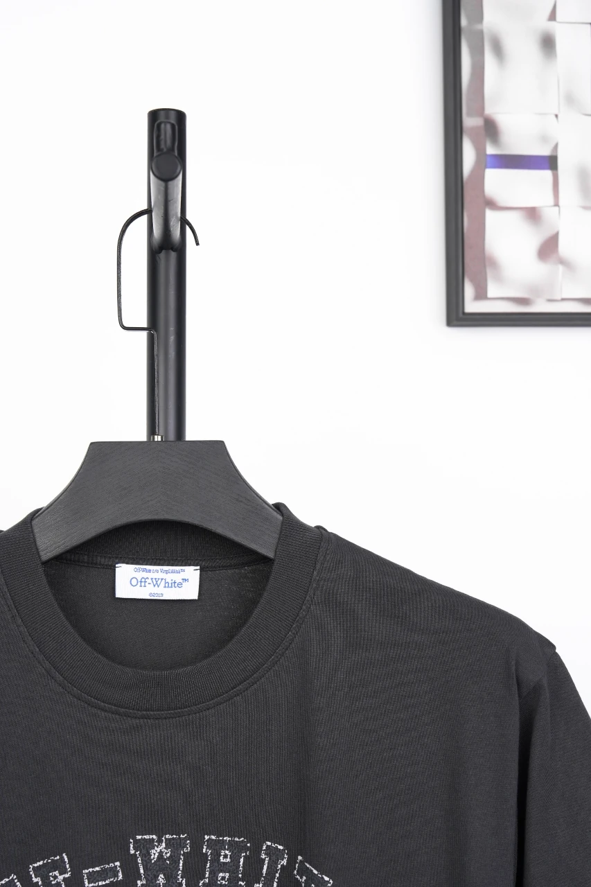 Off-White Black Washed Madonna Front Graphic T-Shirt product photo from LabelPicks
