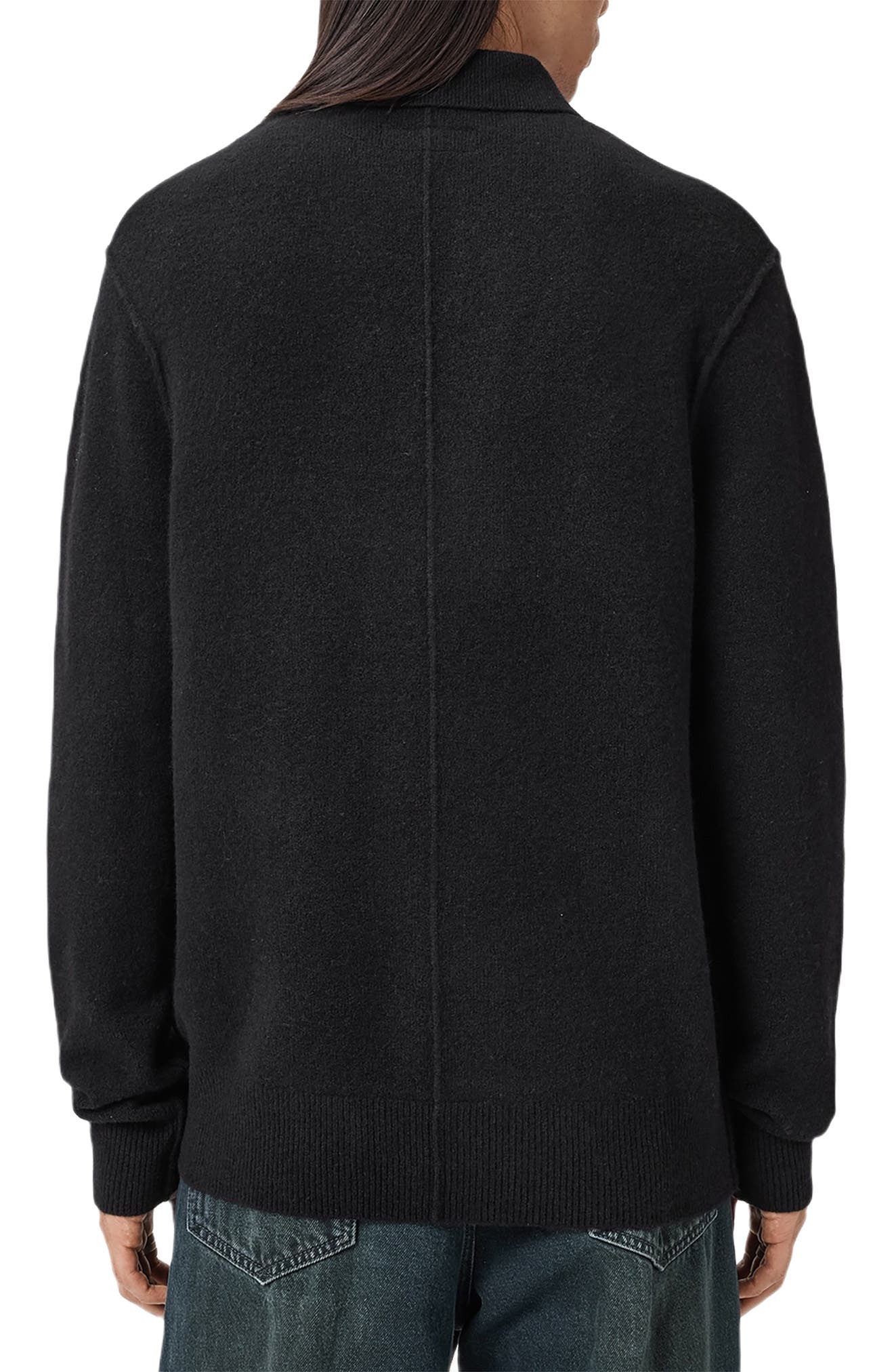 AllSaints Patern Long Sleeve Polo