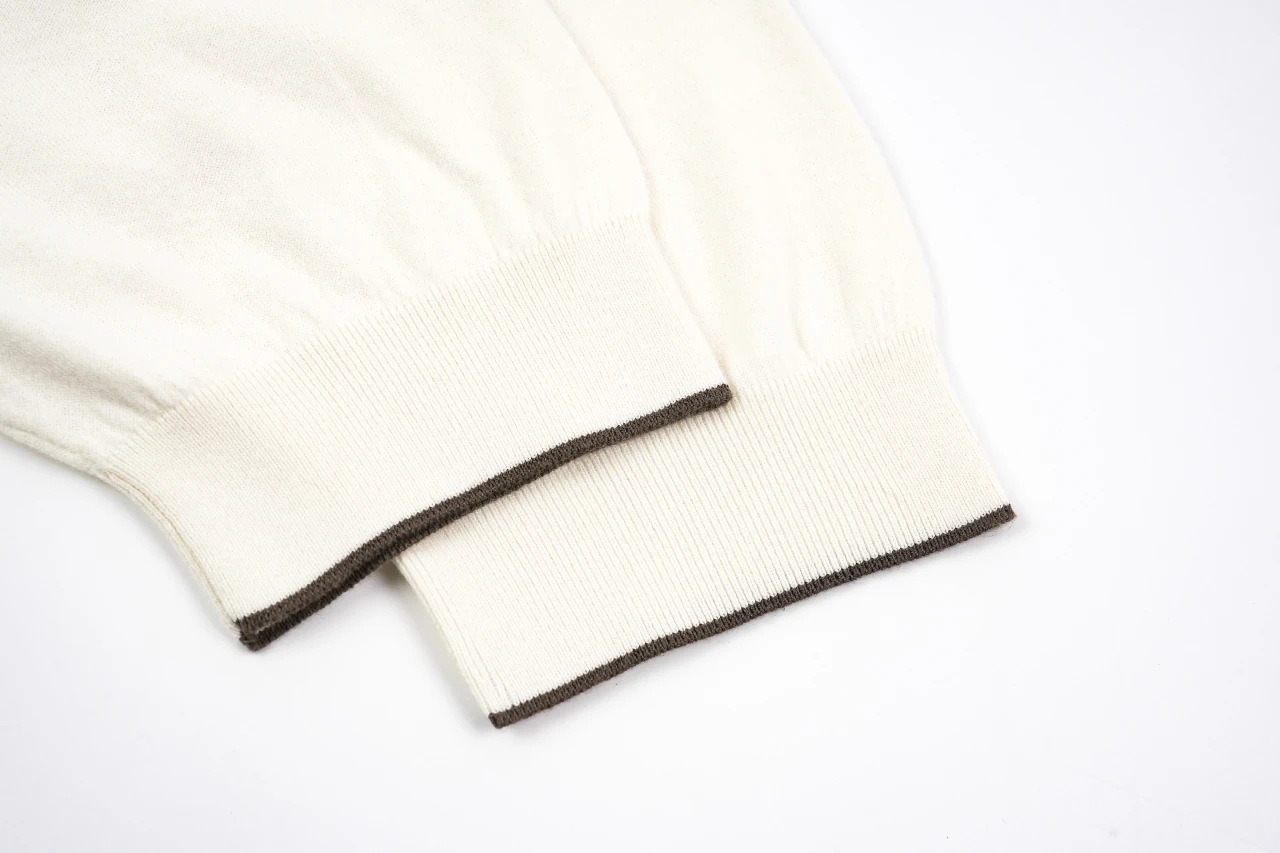 Brunello Cucinelli Sea-Gull Collar Cotton Knit T-Shirt product photo from LabelPicks