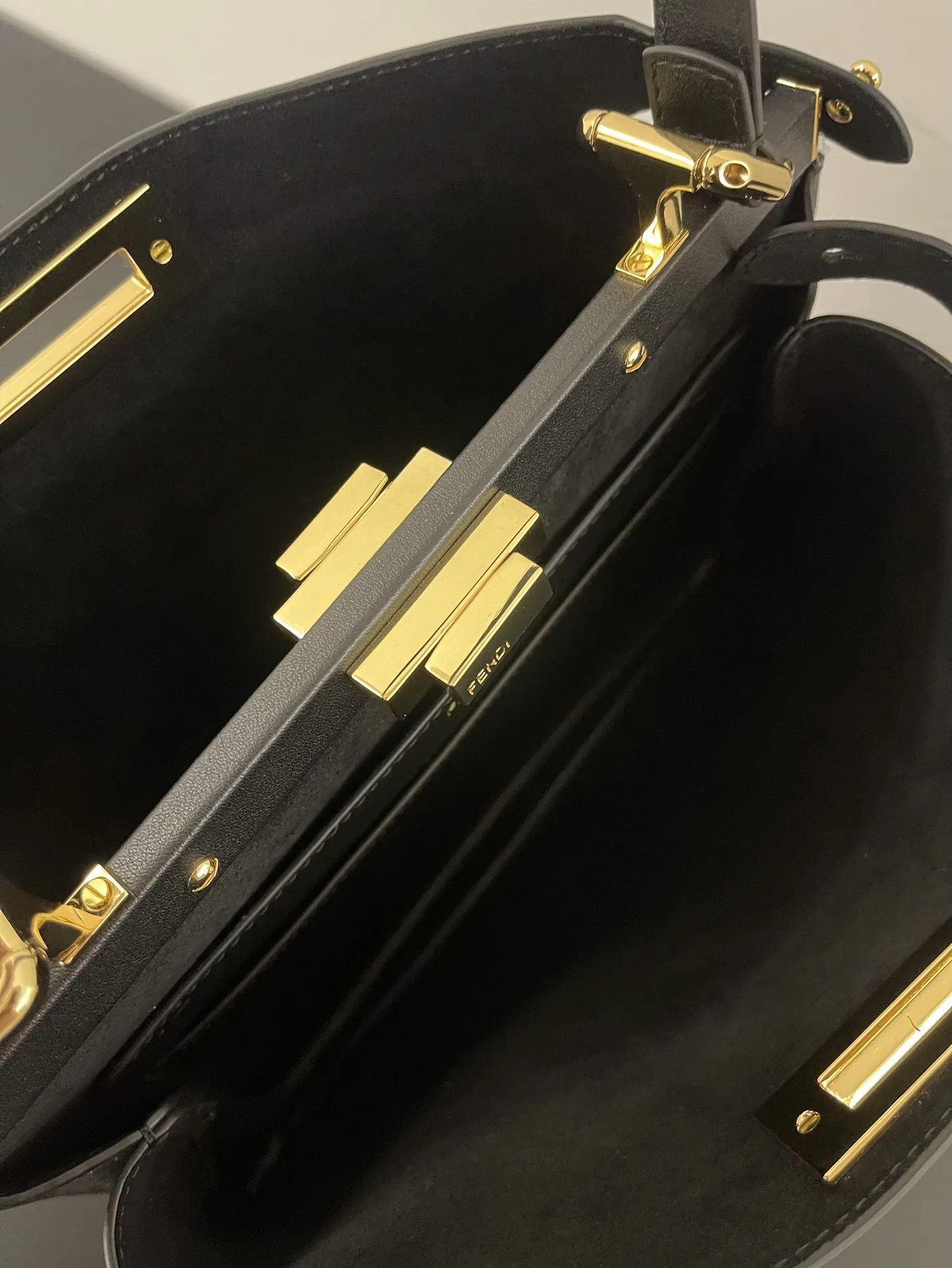 Fendi Calfskin Peekaboo Top Handle Bag product photo from LabelPicks