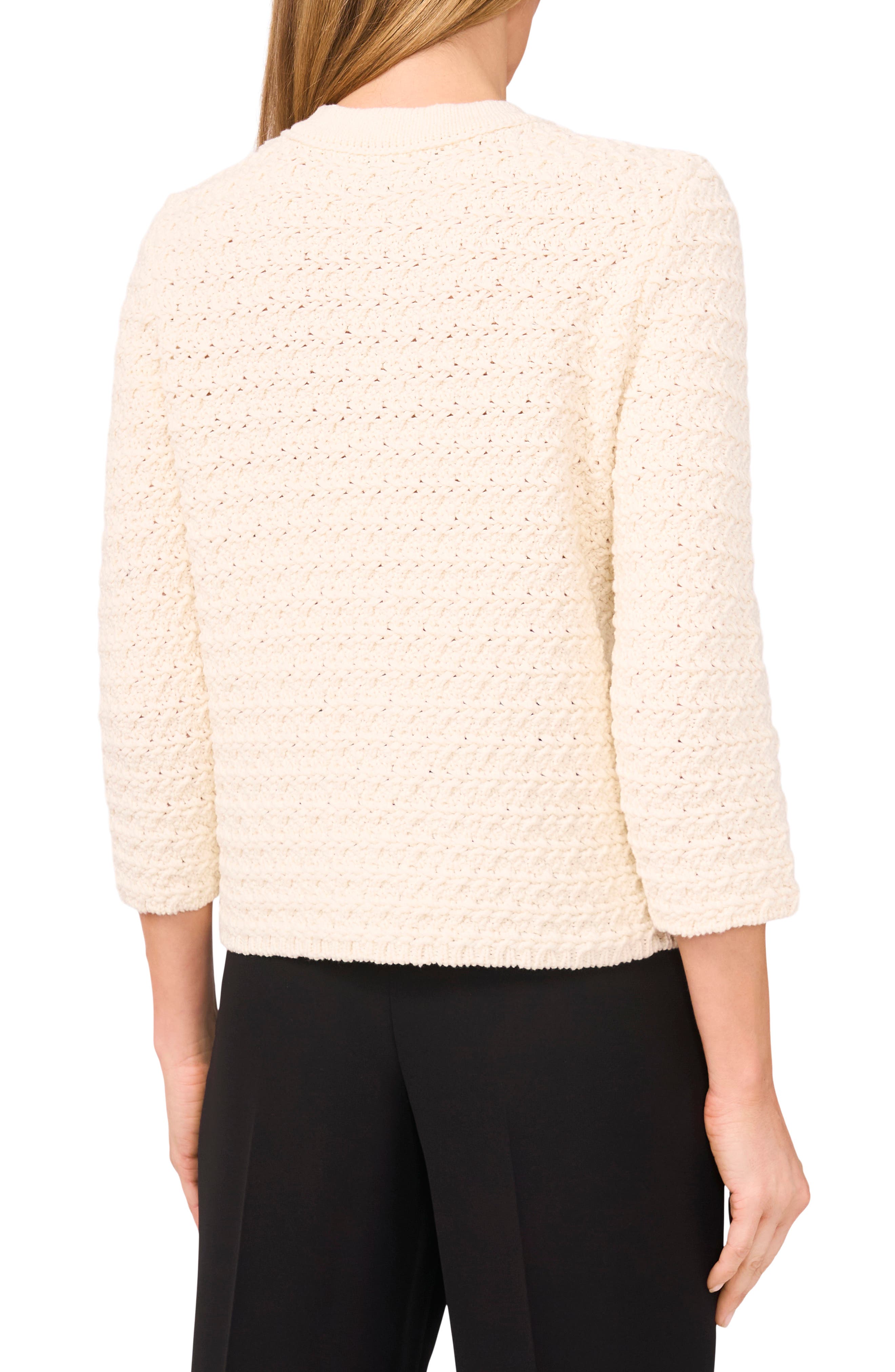 Halogen® Open Stitch Cardigan