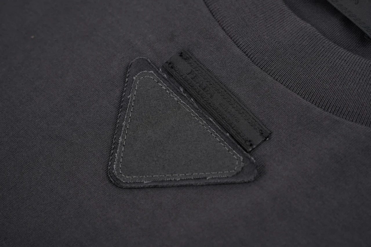 Prada Black Lightweight Triangle Patch Long Sleeve T-Shirt product photo from LabelPicks