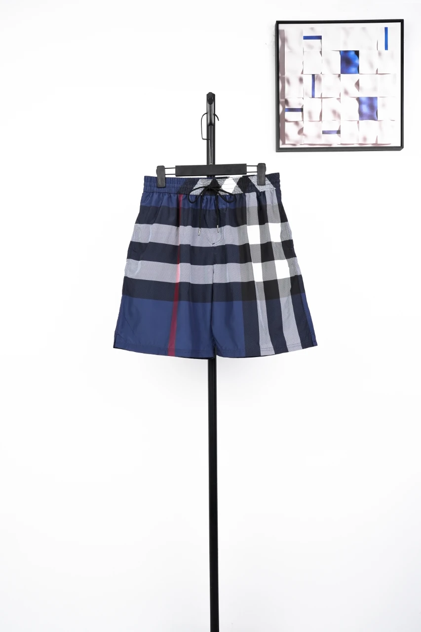 Burberry Navy Check Casual Shorts product photo from LabelPicks