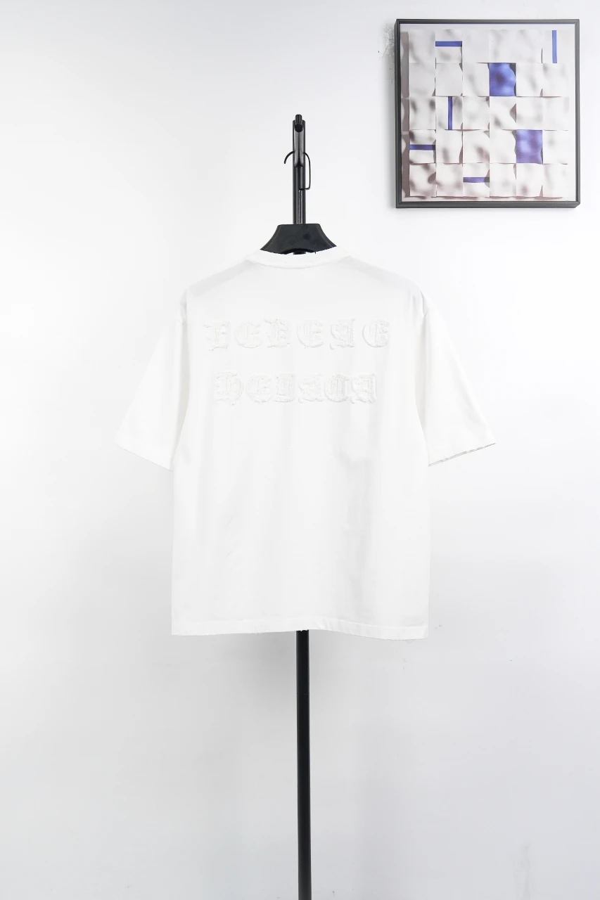 Chrome Hearts Cream Embroidered Applique Crewneck T-Shirt product photo from LabelPicks