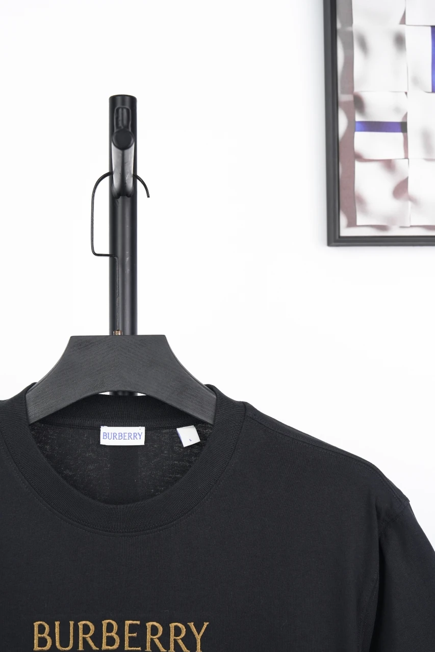 Burberry Black Equestrian Knight Embroidered Crewneck T-Shirt product photo from LabelPicks